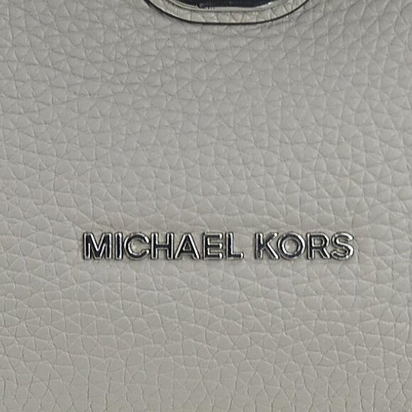 Auth Michael Kors Handbag Shoulder Bag Gray Leather/Silvertone - h30930a - Picture 12 of 15